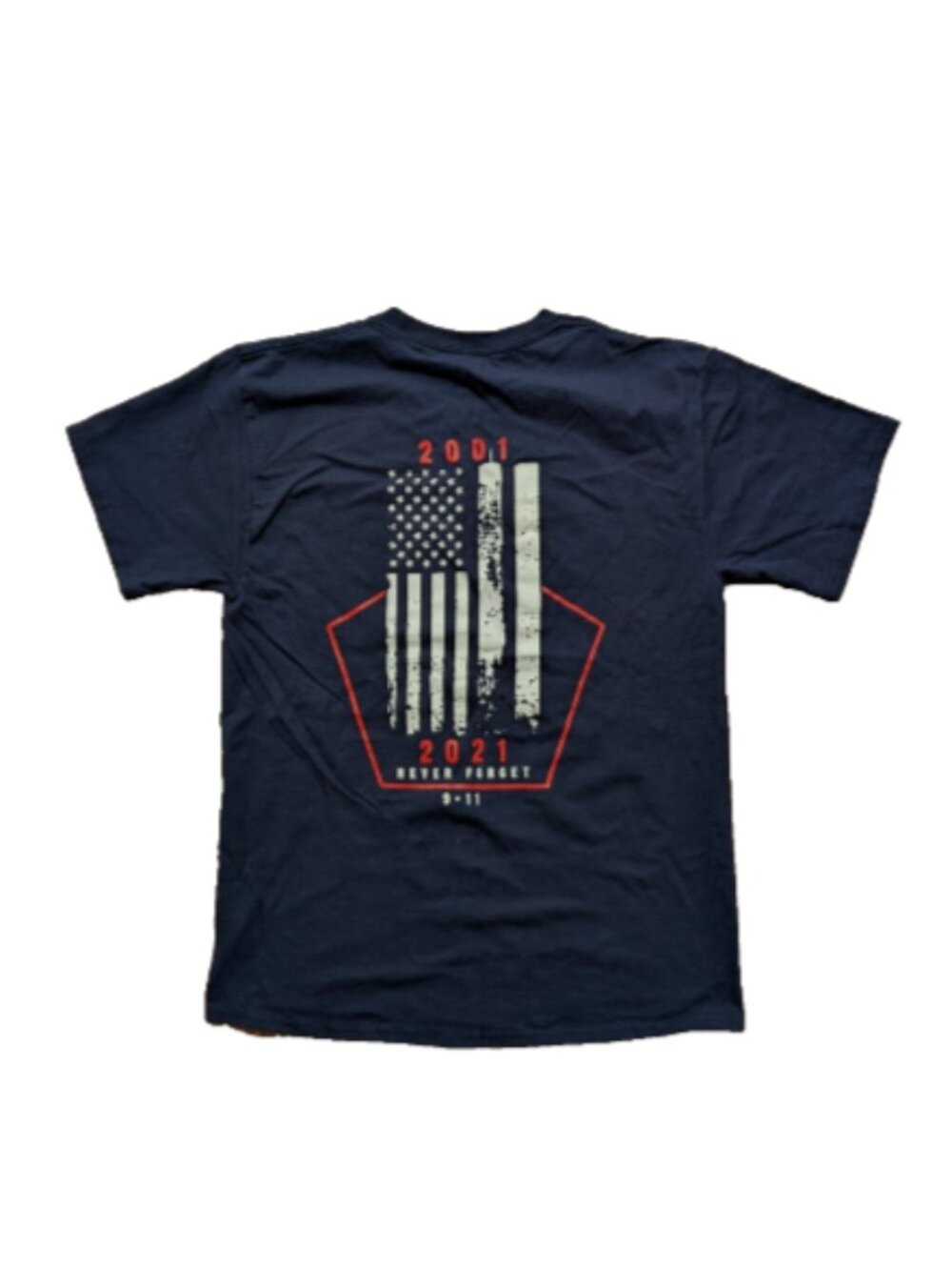 Hanes Shirt Sz M Blue Urban Search Rescue New Jersey 9/11 Memorial Fire Dept